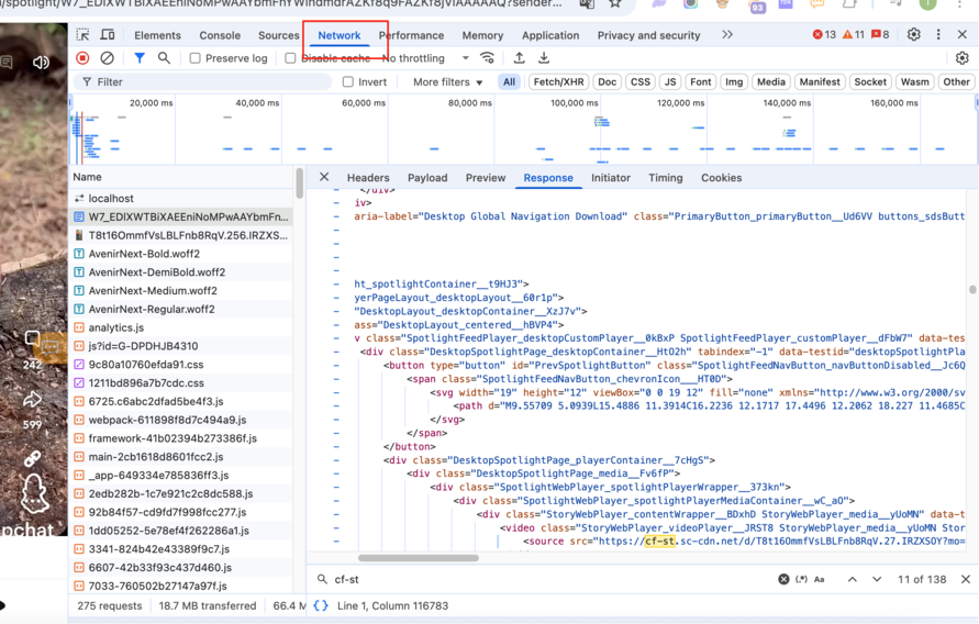 Step 3 - Network Tab